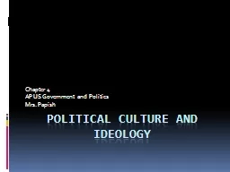 Political culture and ideology