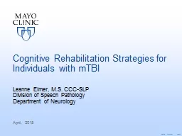 Cognitive Rehabilitation Strategies for Individuals with
