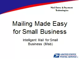 Mailing Made Easy for Small Business
