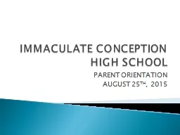 IMMACULATE CONCEPTION HIGH SCHOOL