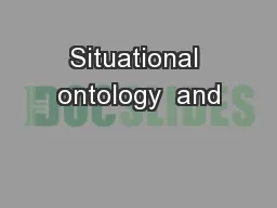 Situational ontology  and