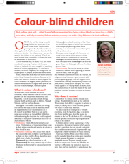 SEN eye Volume  No  March   Colourblind children Trita