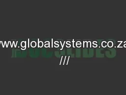 www.globalsystems.co.za  ///