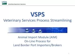 VSPS Veterinary Services Process Streamlining