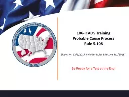 106-ICAOS Training Probable Cause Process