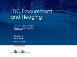 LDC Procurement and Hedging