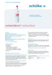 Colourless skin antiseptic with  hour remanent action