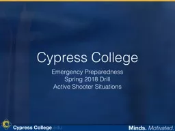 Cypress College Emergency Preparedness