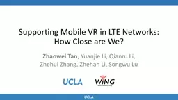 Supporting Mobile VR in LTE Networks: