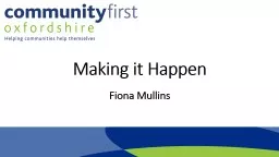 Making it Happen Fiona Mullins