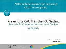 Preventing CAUTI in the ICU Setting