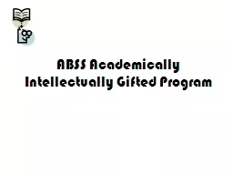 ABSS Academically Intellectually Gifted Program