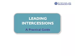 Leading Intercessions A Practical Guide
