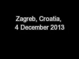 Zagreb, Croatia, 4 December 2013
