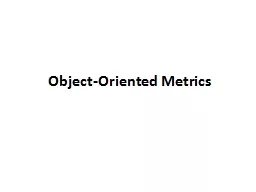 Object-Oriented Metrics What Are Software Engineering Metrics