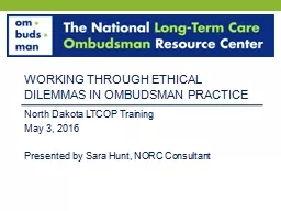Working through ethical dilemmas in ombudsman practice