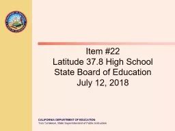 Item #22 Latitude 37.8 High School
