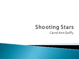 Shooting Stars Carol Ann Duffy
