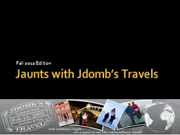 Jaunts with  Jdomb’s  Travels