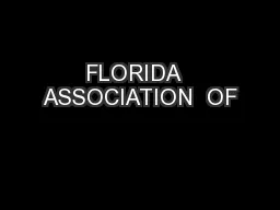 FLORIDA  ASSOCIATION  OF