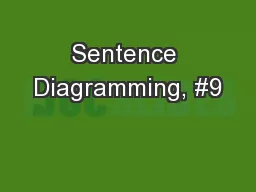 Sentence Diagramming, #9