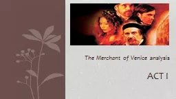 The Merchant of Venice  analysis