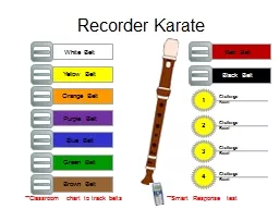 Recorder Karate White Belt