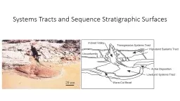 Systems Tracts and Sequence Stratigraphic Surfaces