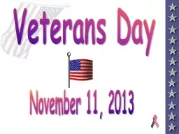 Veterans Day November 11,