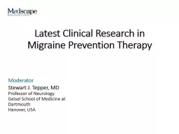 Latest Clinical Research in Migraine Prevention Therapy