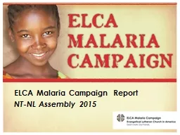 ELCA Malaria Campaign Report