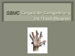 GBMC  Corporate Competency for Hand Hygiene