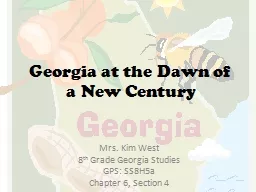 Westward Expansion: Georgia’s Growth & Development, 1789-1840