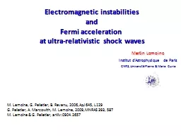 Electromagnetic instabilities