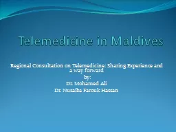 Telemedicine in Maldives