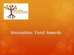 Innovation Fund Awards Overview