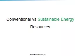Conventional  vs   Sustainable Energy