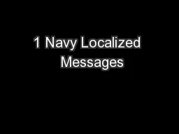 1 Navy Localized  Messages