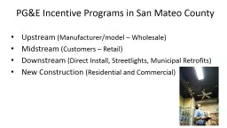 PG&E Incentive Programs in San Mateo County
