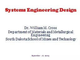 Systems Engineering Design