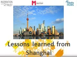 Lessons learned from Shanghai