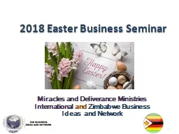 2018 Easter Business Seminar
