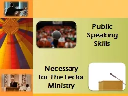 Public Speaking Skills Necessary