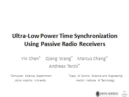 Ultra-Low Power Time Synchronization Using Passive Radio Receivers