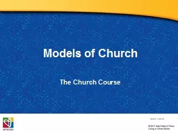 Models of Church The  Church
