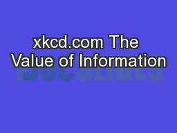 xkcd.com The Value of Information
