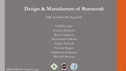 Design & Manufacture of Rotorcraft