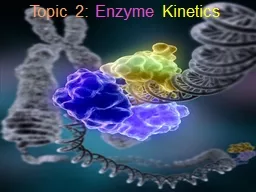 Topic 2: Enzyme Kinetics