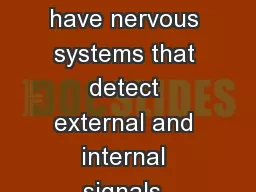1.  Neurons 6.6: Animals have nervous systems that detect external and internal signals,