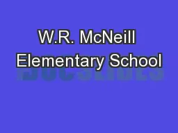 W.R. McNeill Elementary School